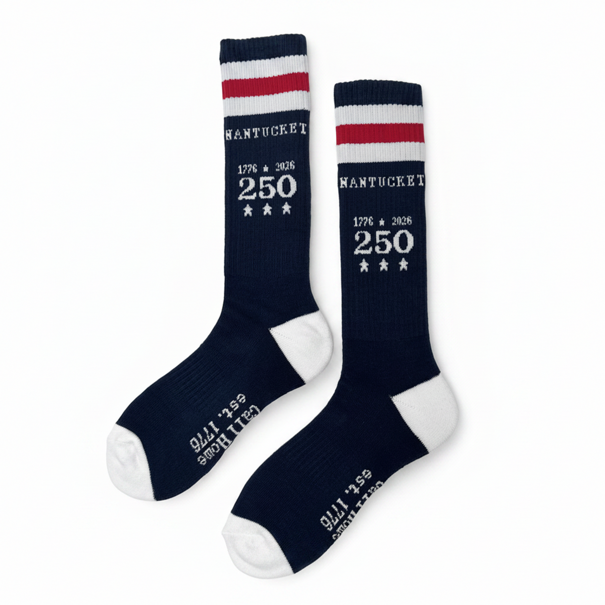 Nantucket 250 Blue Athletic Socks (Navy)
