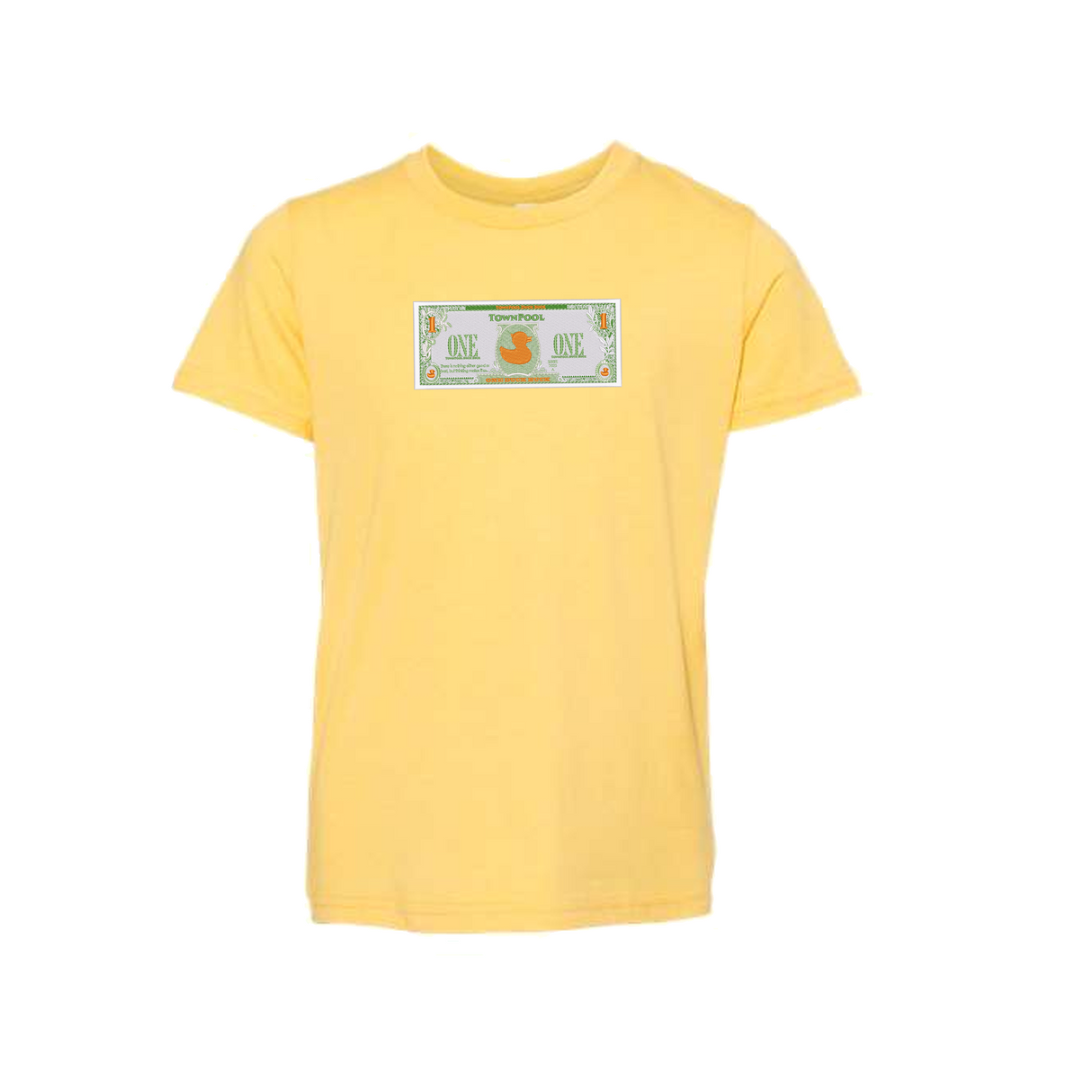 Children's Toddler Townpool Duck Buck Yellow Short Sleeve Tee Shirt