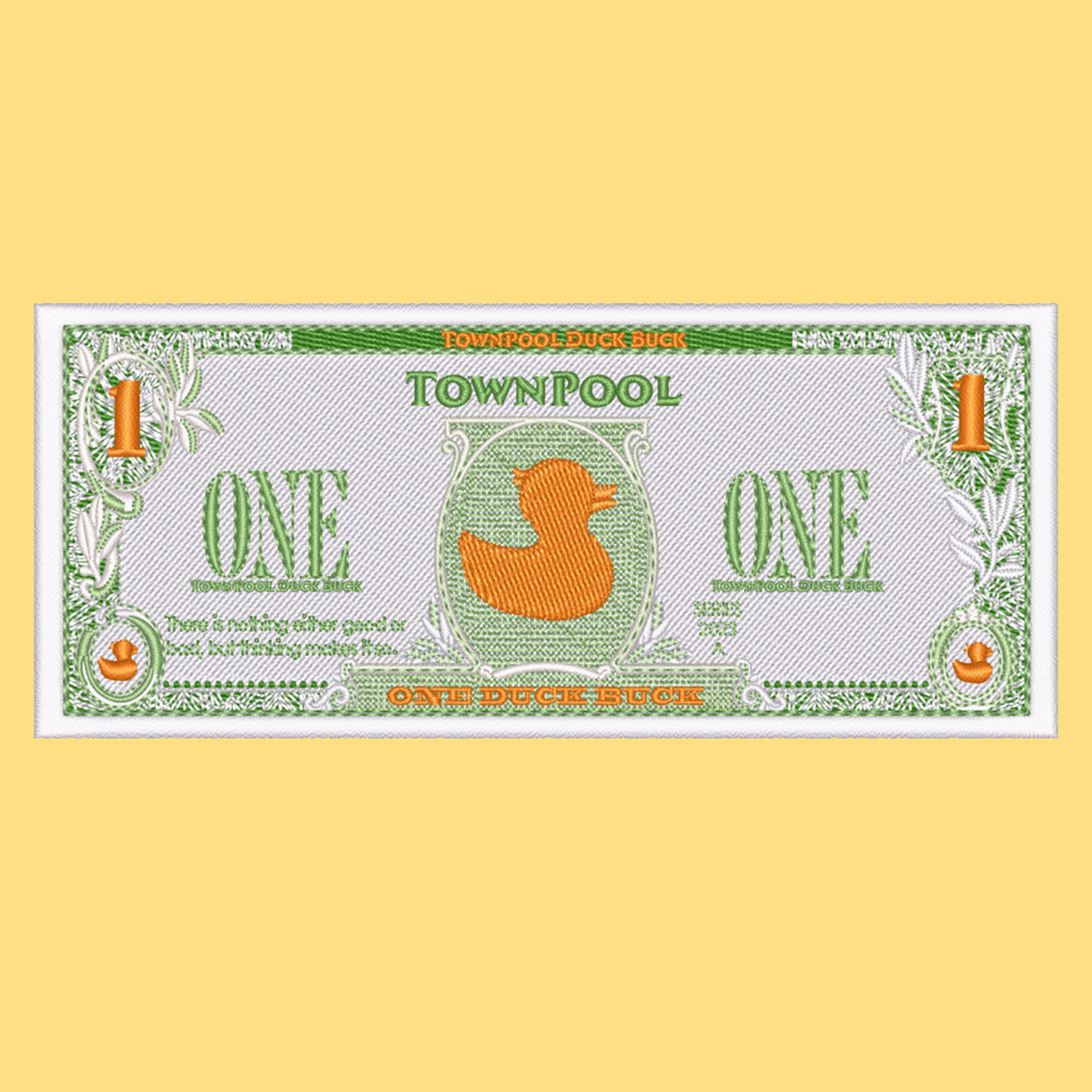 Children's Toddler Townpool Duck Buck Yellow Short Sleeve Tee Shirt