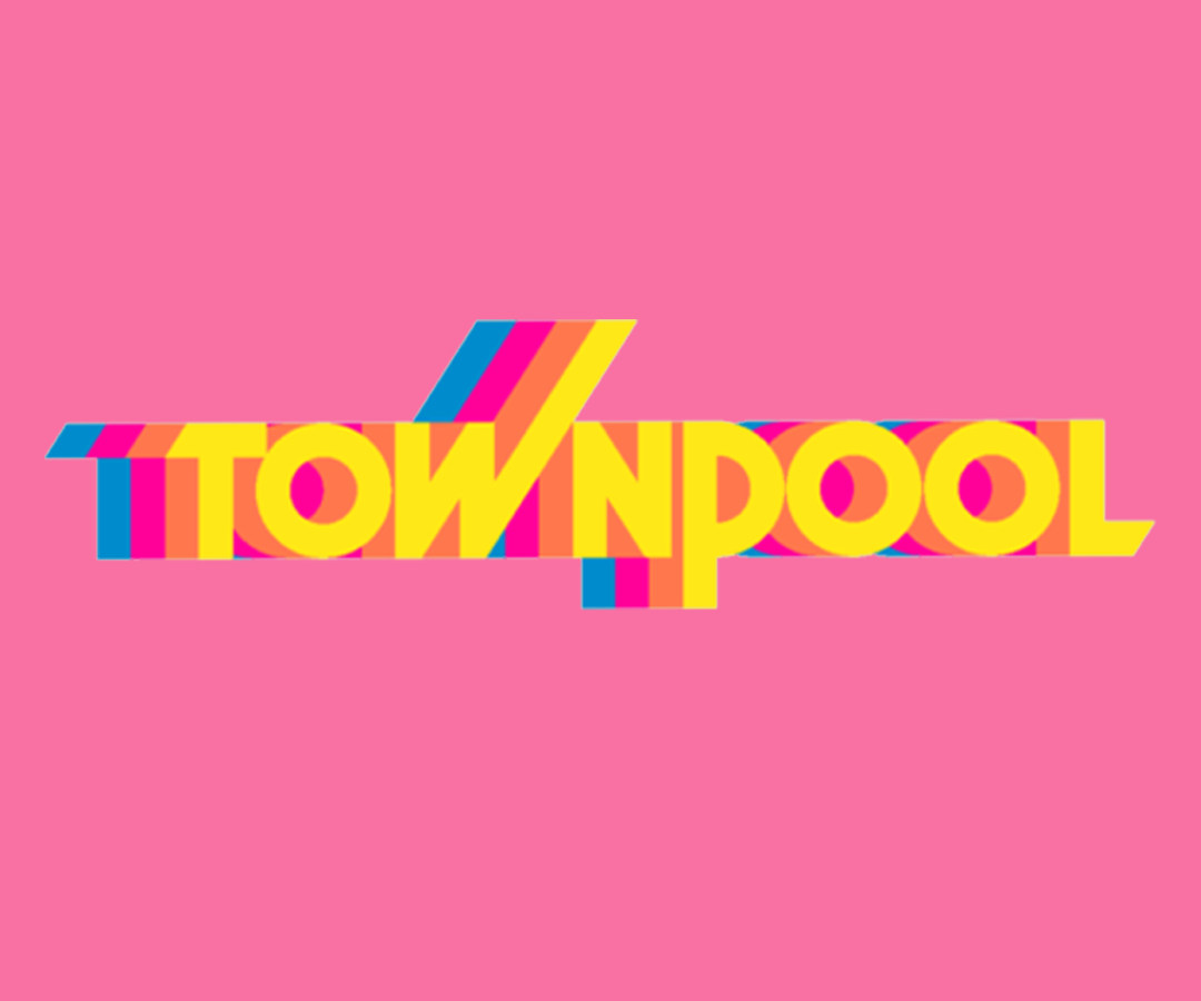 Townpool Retro Trucker Hat (Neon Pink, White)