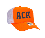 ACK Trucker Hat (Orange. White)