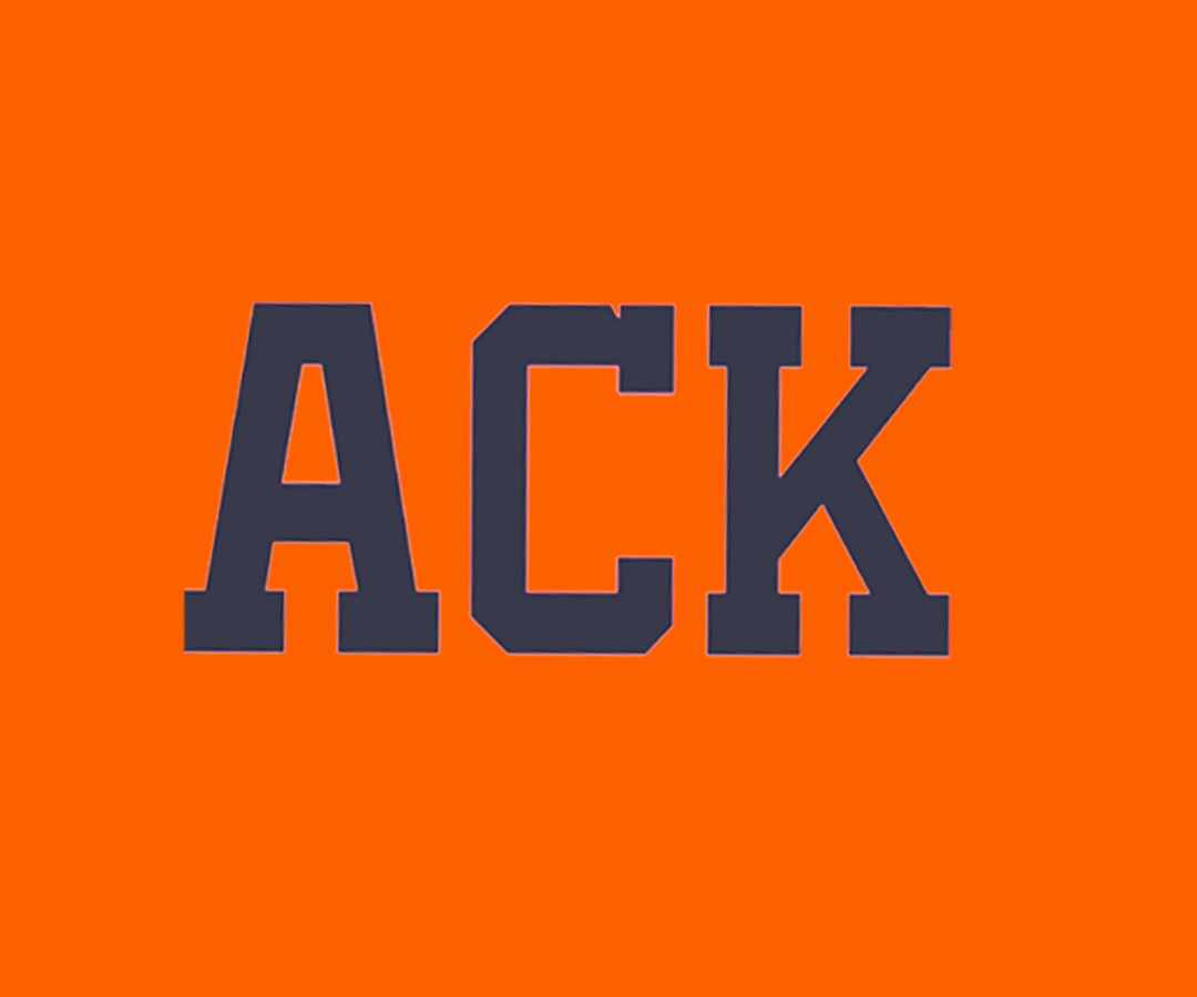 ACK Trucker Hat (Orange. White)