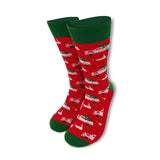 Christmas Tree Truck Socks