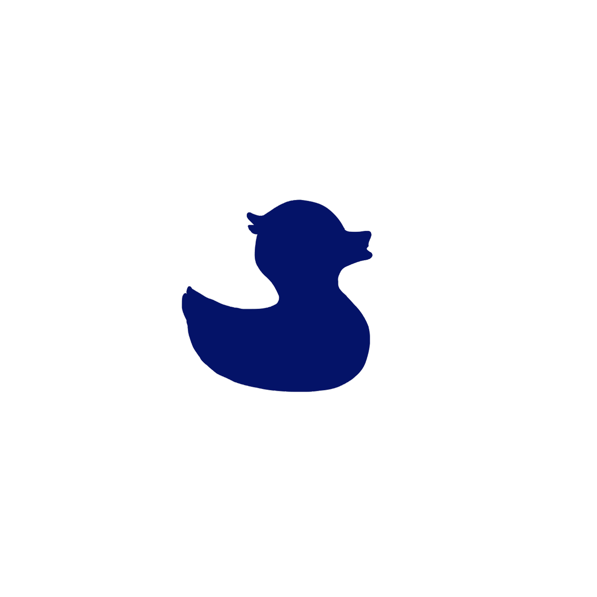 Navy TownPool Duck Sticker