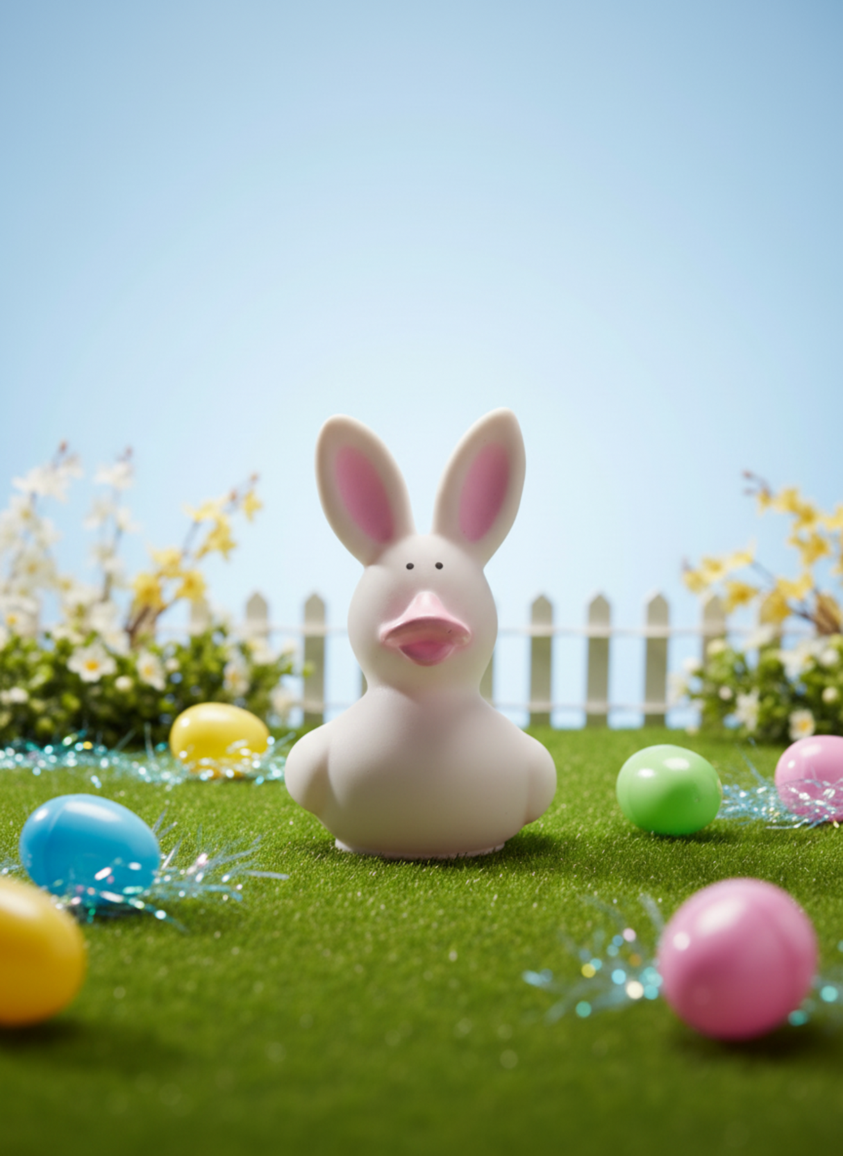 Easter Rubber Duck (White)