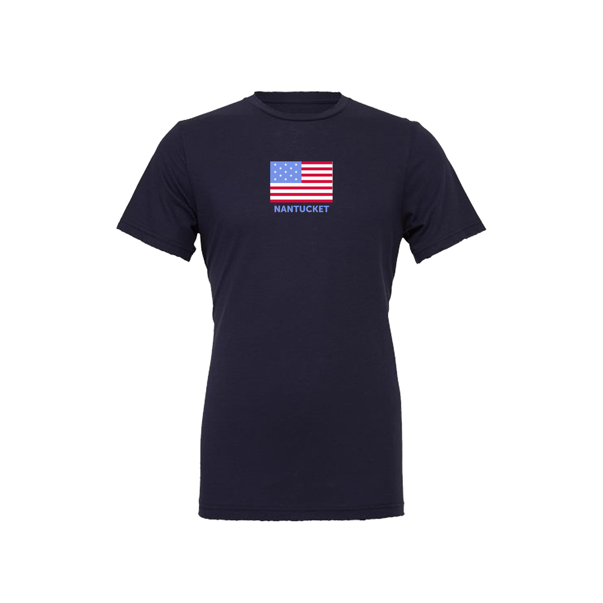 USA Flag Short Sleeve Tee Shirt (Navy, USA)