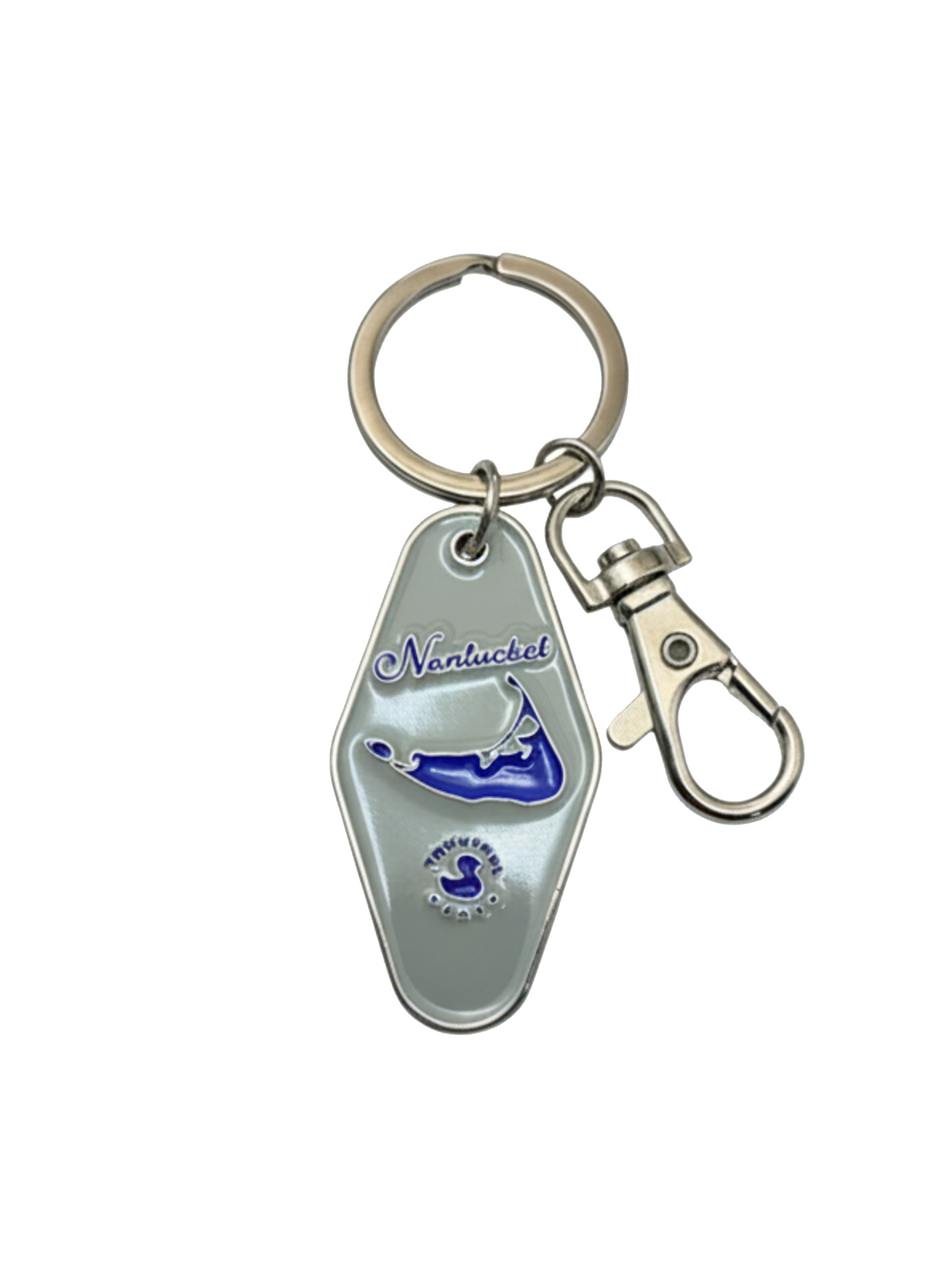 Grey- The Light - Nantucket Keychain (Metal)