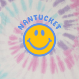 Children's Tie Dye Nantucket Happy Face Tee Shirt