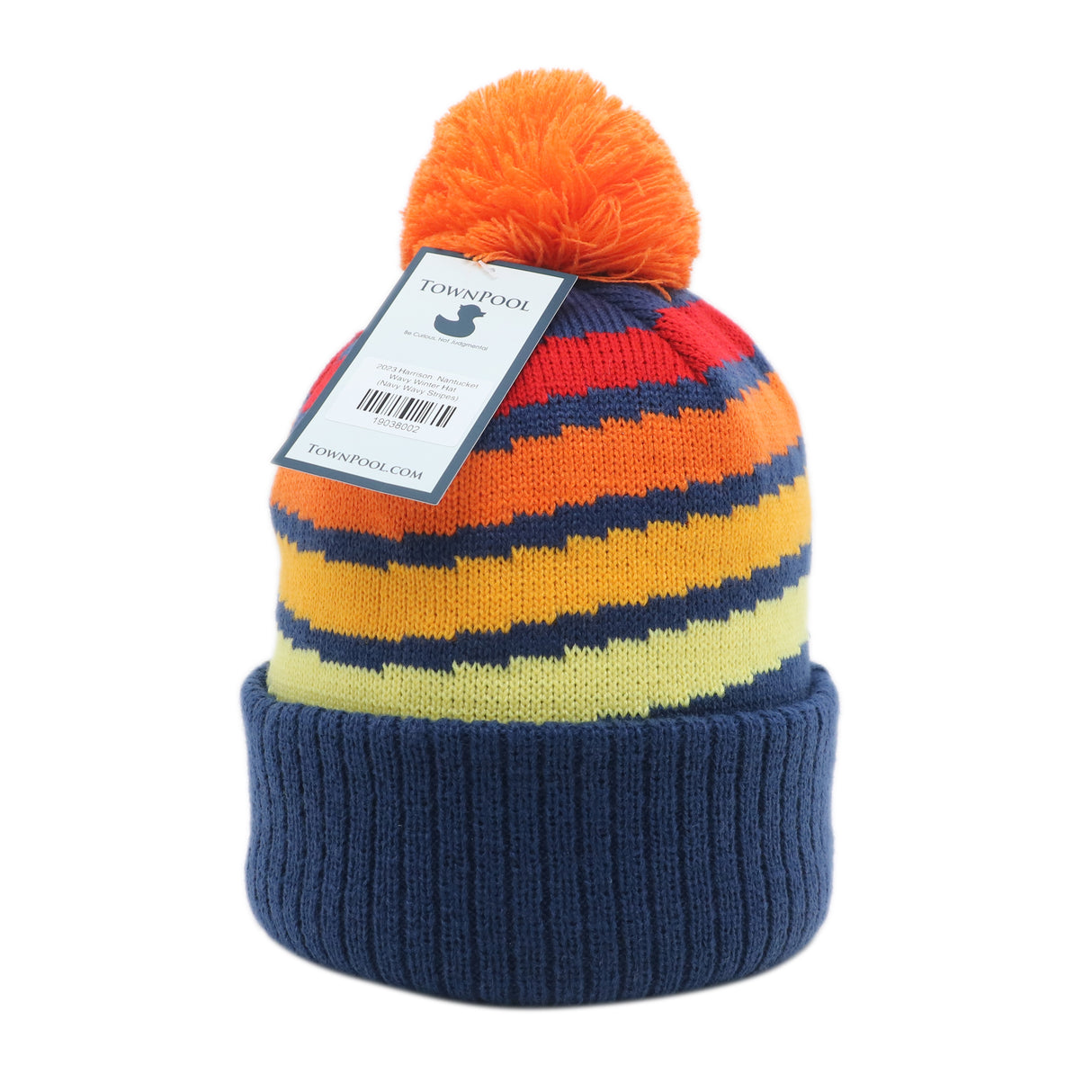 2024 Harrison: Nantucket Wavy Winter Hat - Navy