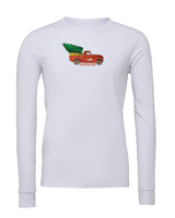 Holiday Truck Long Sleeve Tee Shirt White