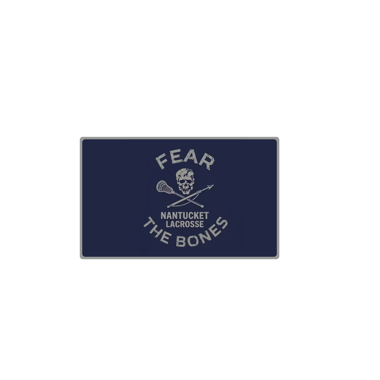 Nantucket Lacrosse Fear the Bones Velcro Patch