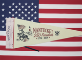 Nantucket 250th Freedom Pennant (Cream, Red)