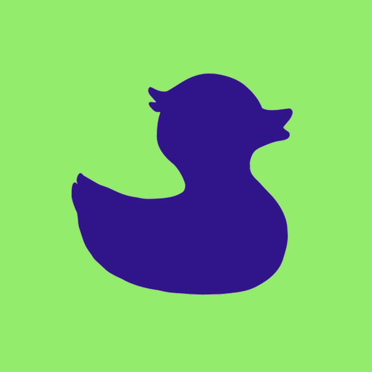 Townpool Duck Trucker Hat (Neon Green, White, Navy)