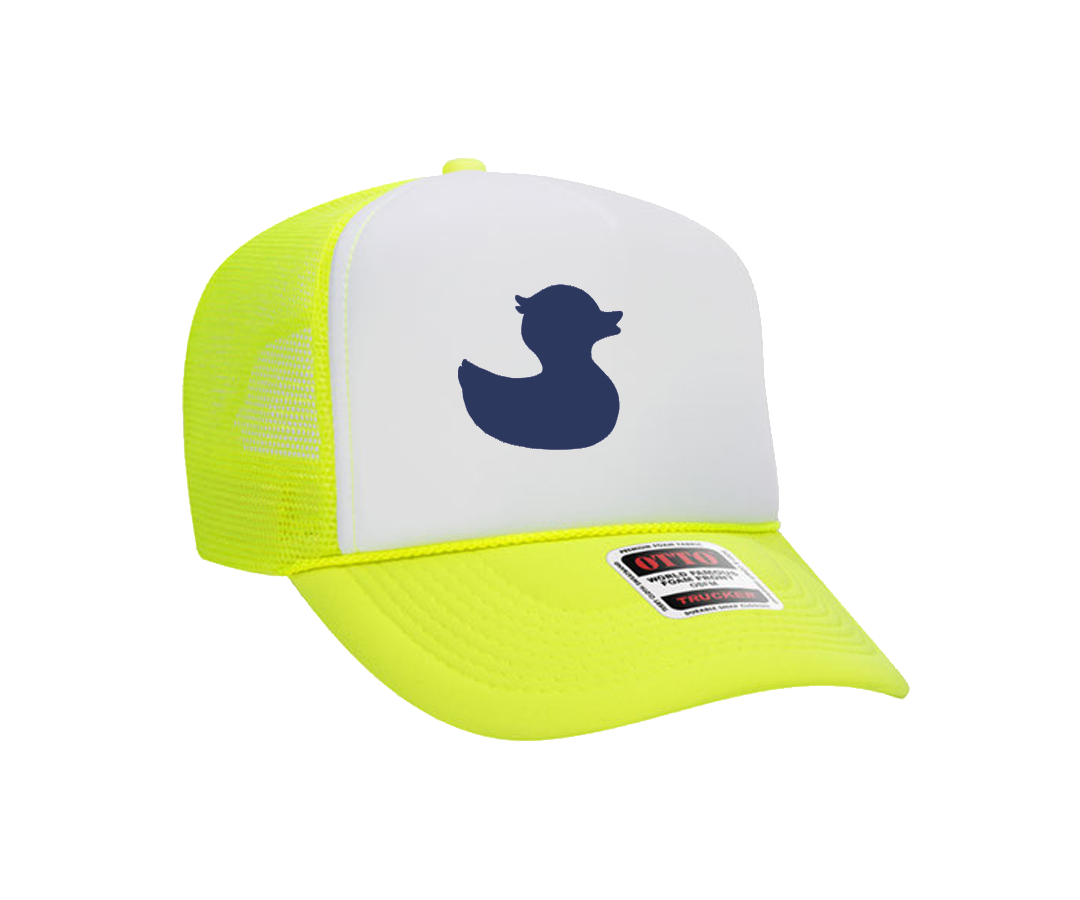 TownPool Duck (Green, Neon Green) Trucker Hat