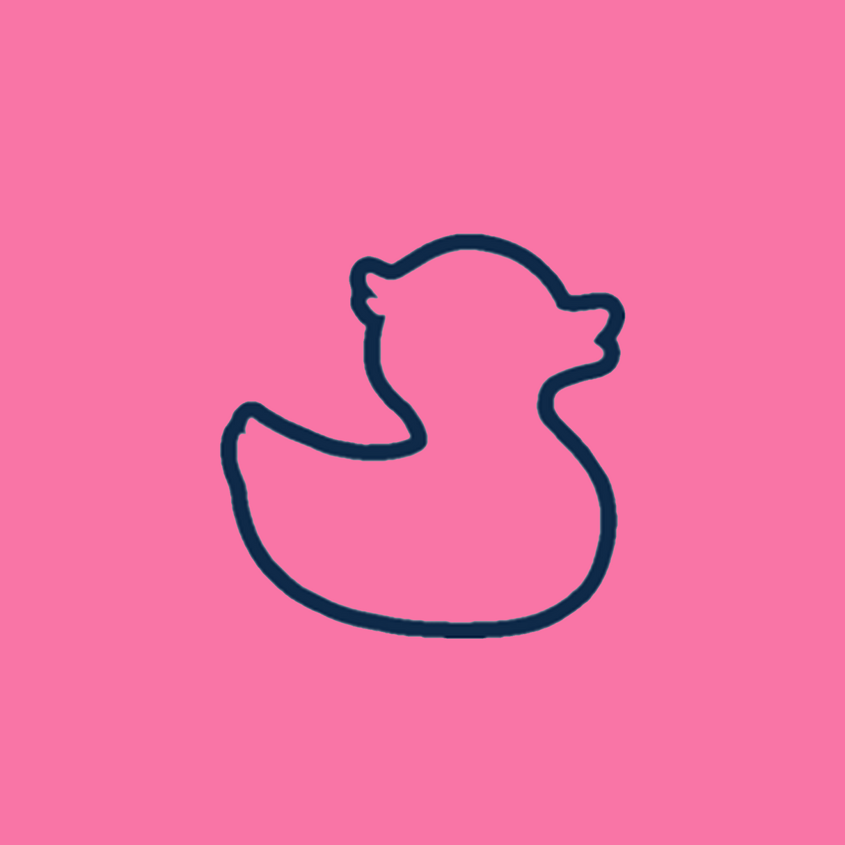 TownPool Navy Duck on Trucker Hat (Pink, White,Navy)