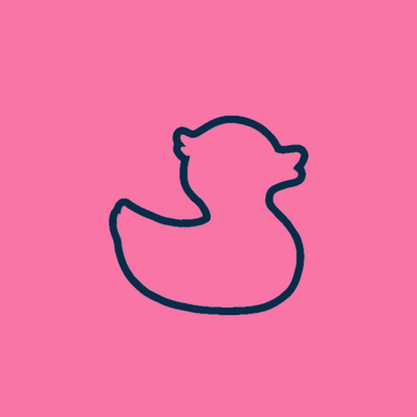 TownPool Navy Duck on Trucker Hat (Pink, White,Navy)