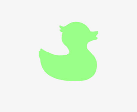 TownPool Duck Trucker Hat (White, Neon Green, Neon Green )