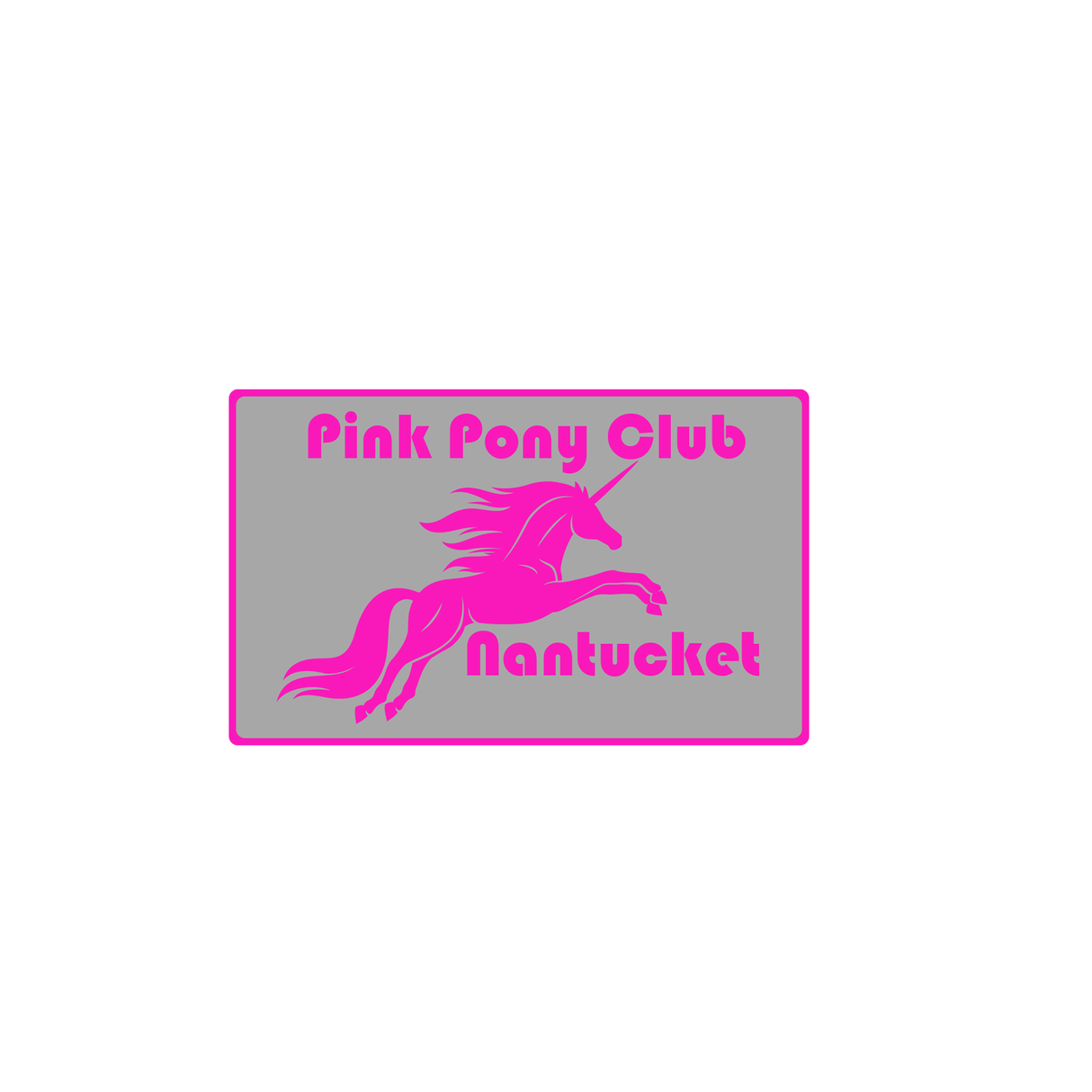 Pink Pony Club Nantucket Velcro Patch