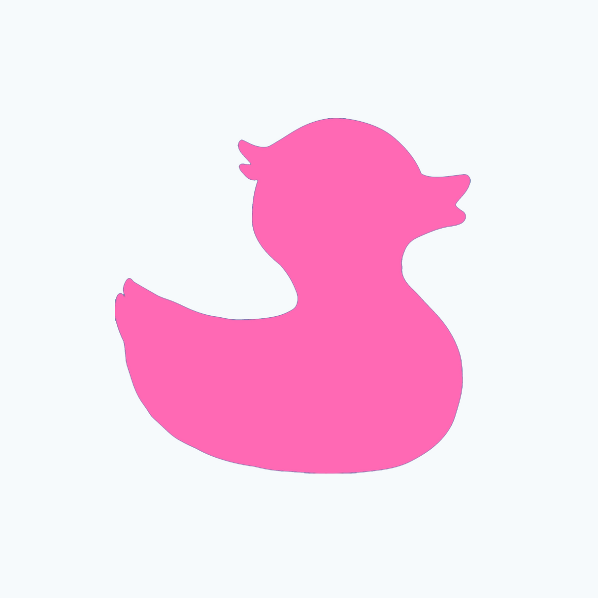 Townpool Pink Duck Trucker Hat (White/Teal)