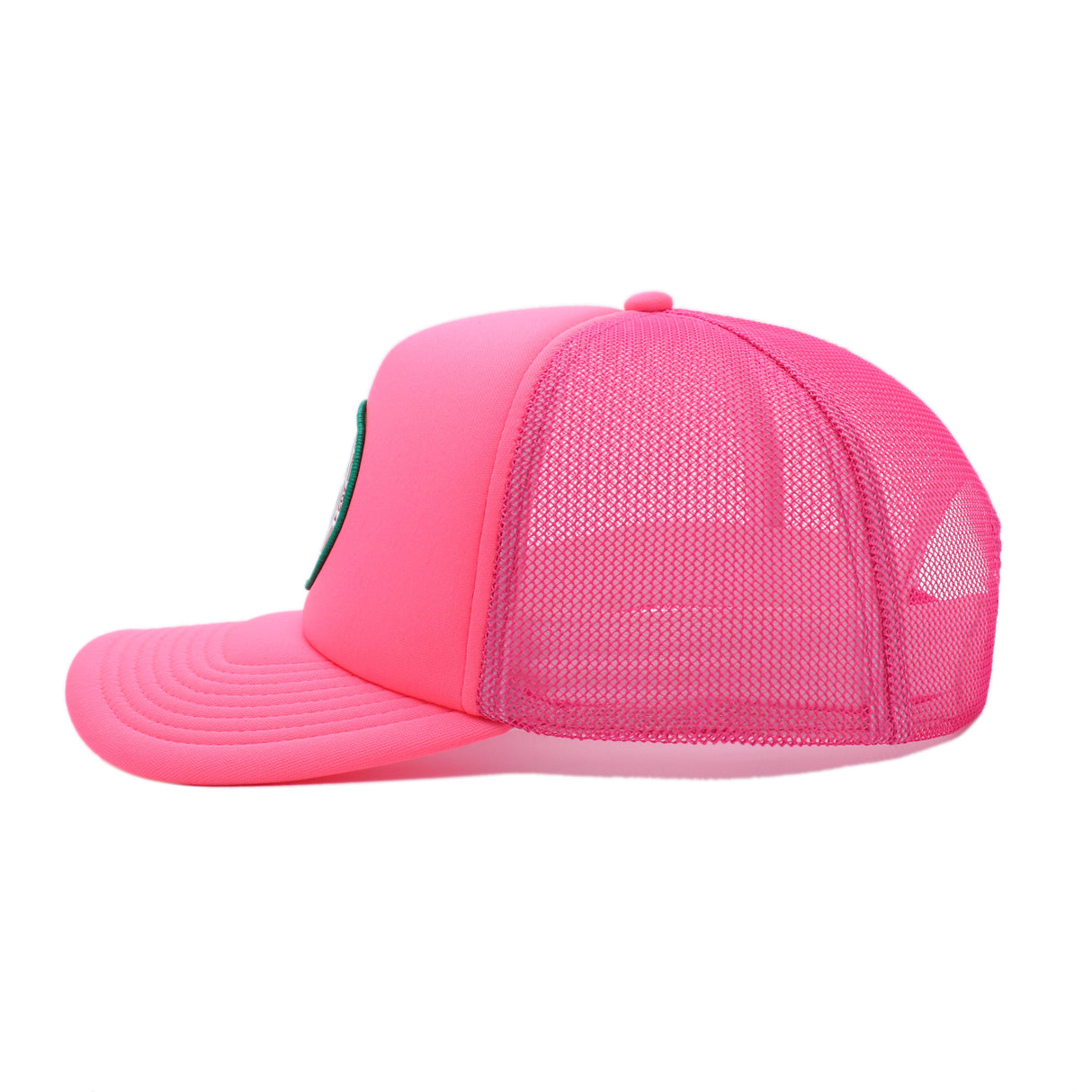 50th Stroll Trucker Hat - Neon Pink