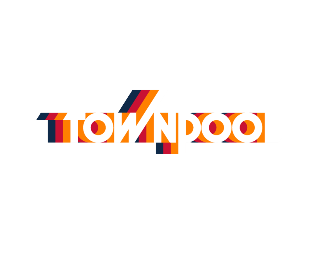 Townpool Retro Trucker Hat (White, Red, White)
