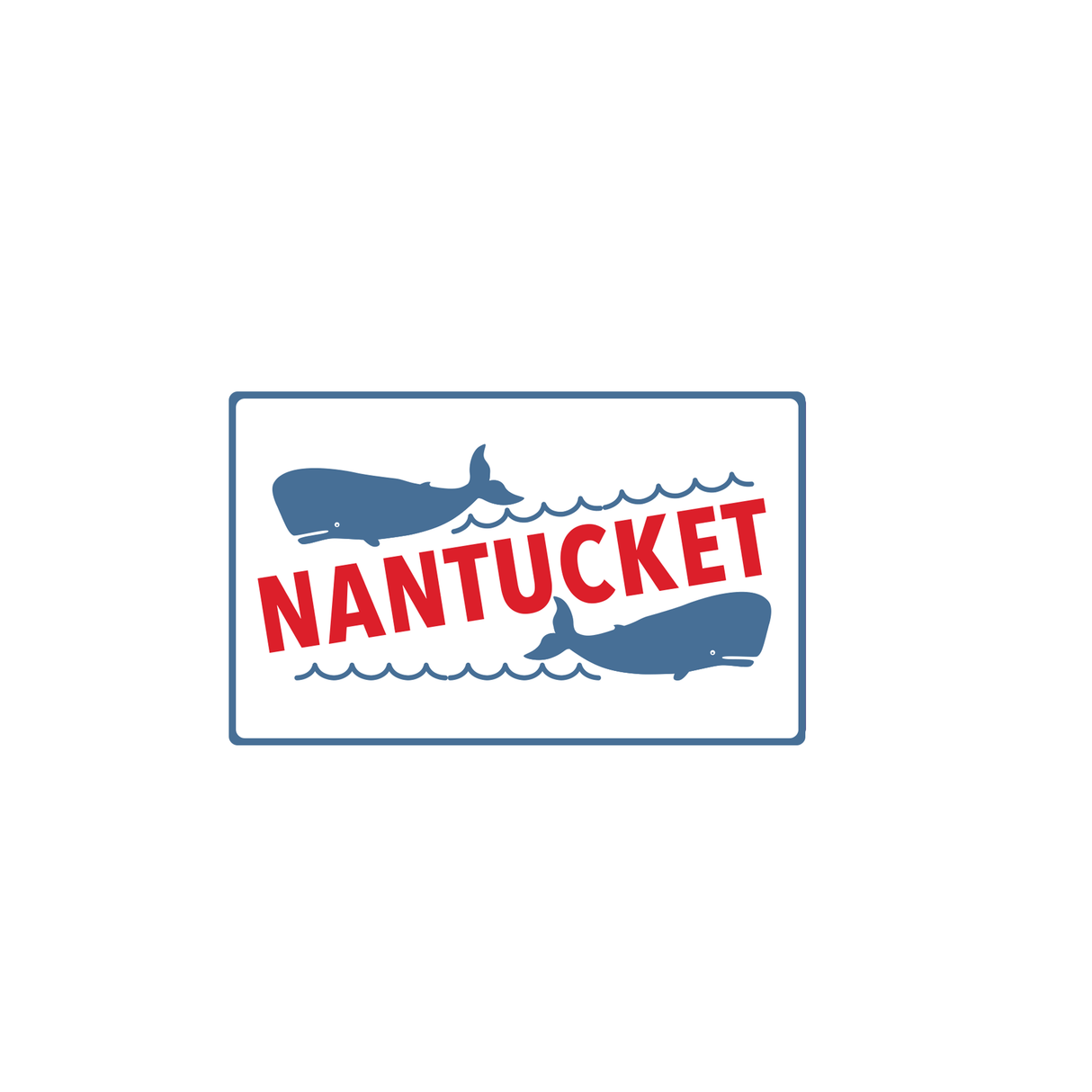 Whale Nantucket Vintage Velcro Patch