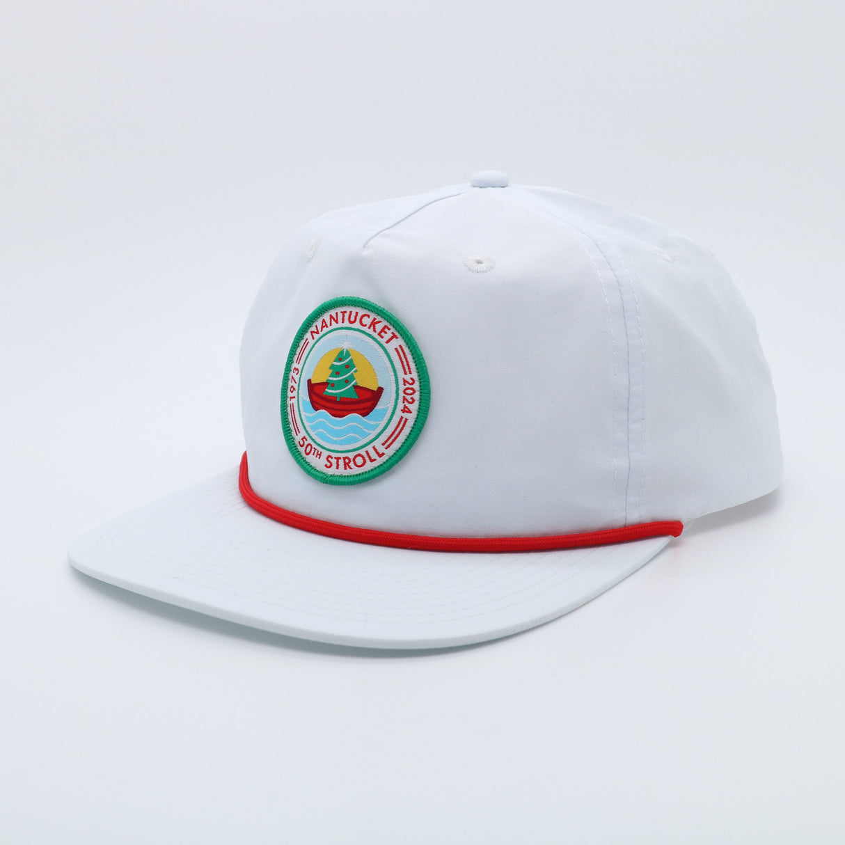 50th Stroll Rope Hat - White