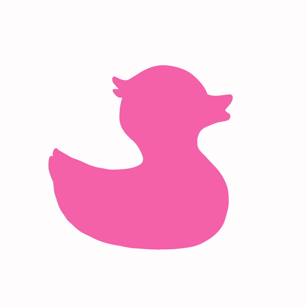 Pink TownPool Duck Sticker