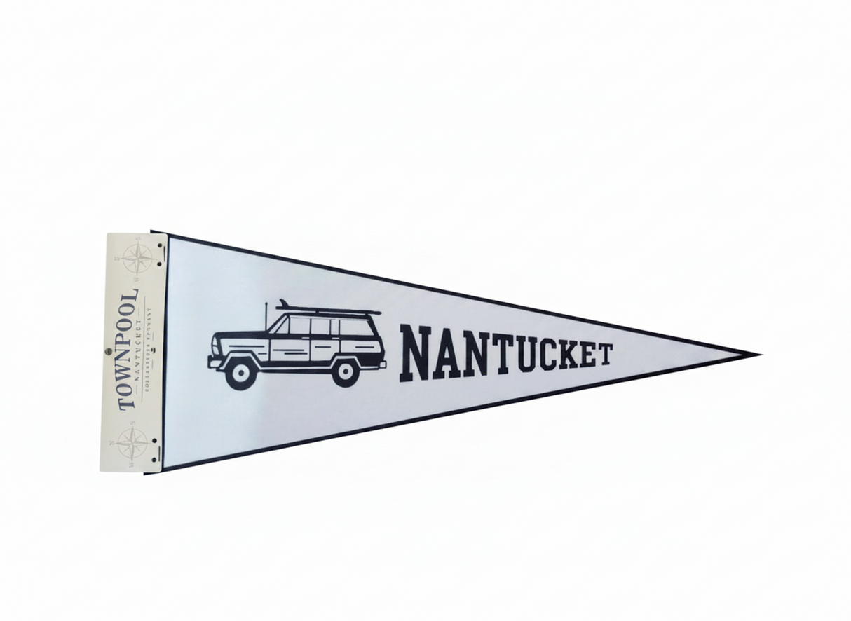 Woody Pennant (White, Navy)