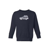 Children's Woody Crewneck (Navy, White)